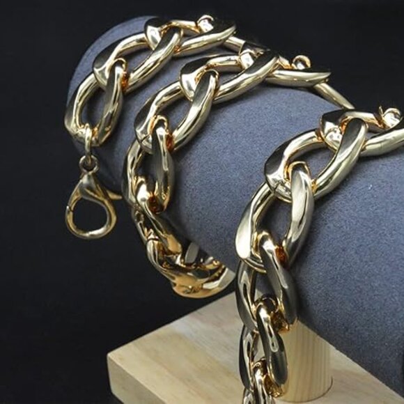 Alloy Cuban Boot Chains 2PCS - Picture 4 of 7
